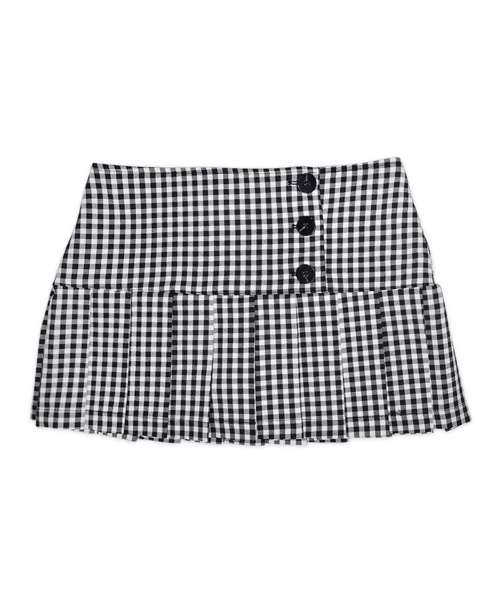 아쿠비클럽 [ACUBI CLUB] angel check pleats skirt (2colors)