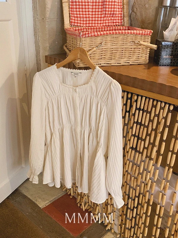 MMMM #3차예약오픈미엘 레이스엘리자벳 블라우스[size:1,2]