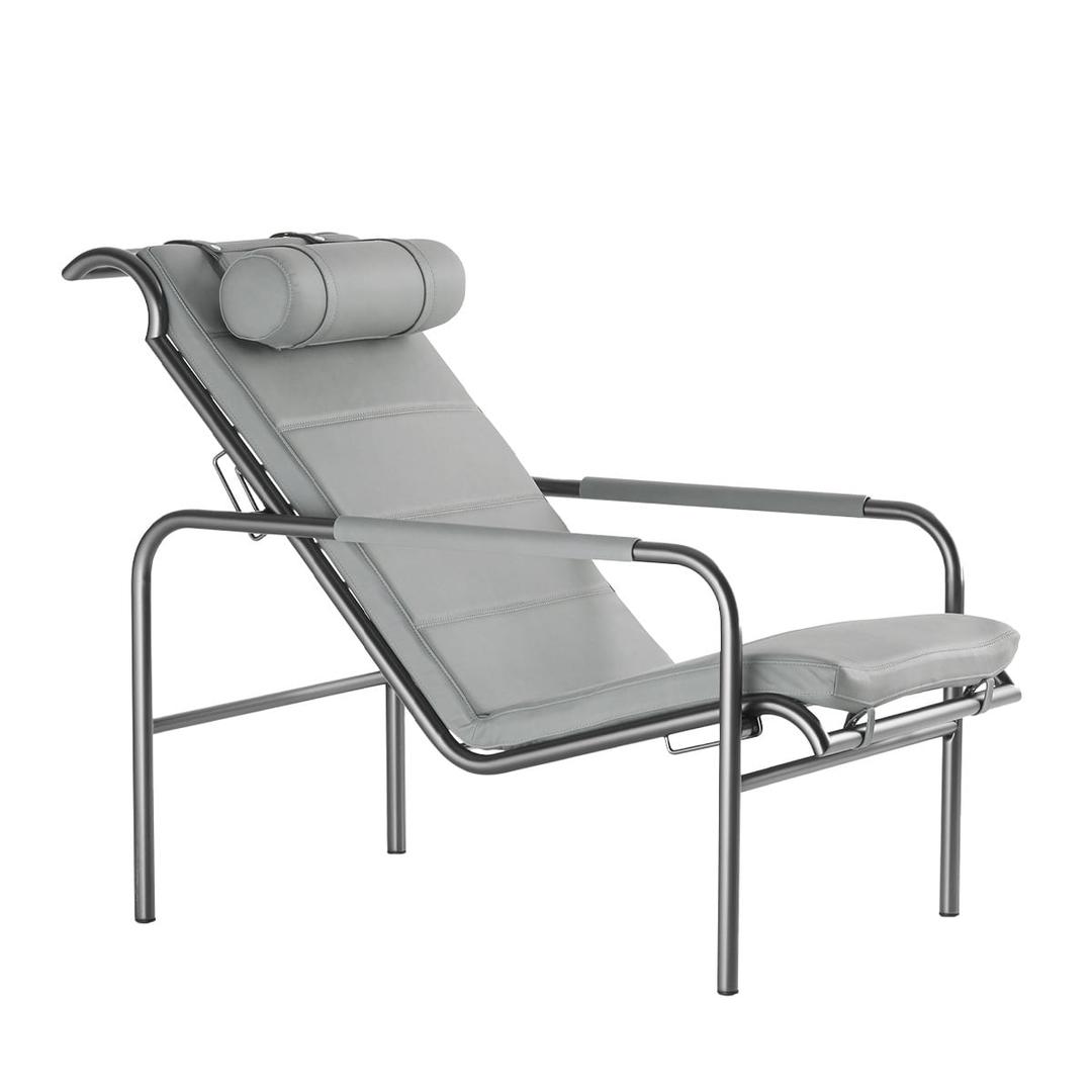 [예약 주문] genni lounge chair grey leather 98