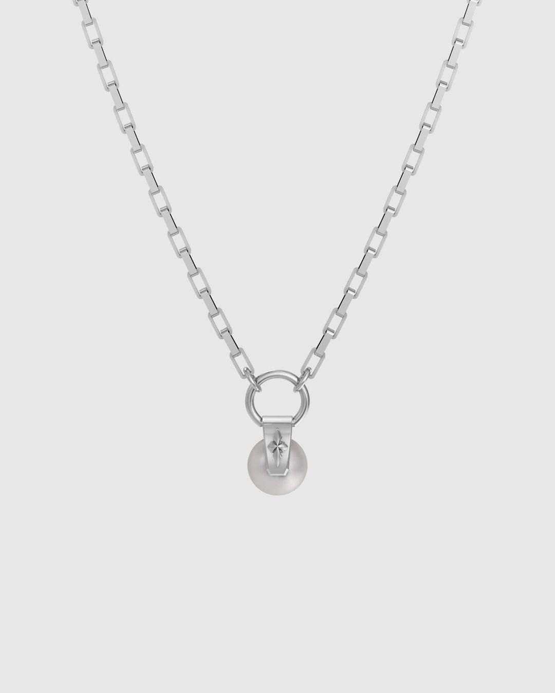 클래식 드롭 펄 네크리스