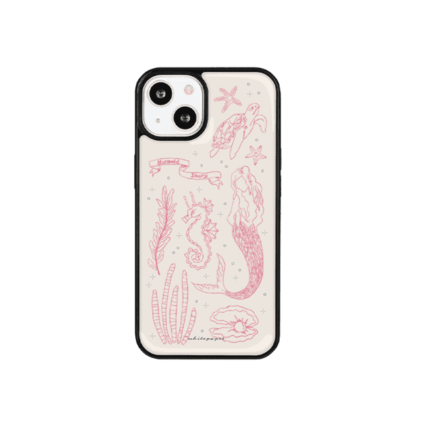 EPOXY BUMPER CASE / MERMAID DIARY PINK
