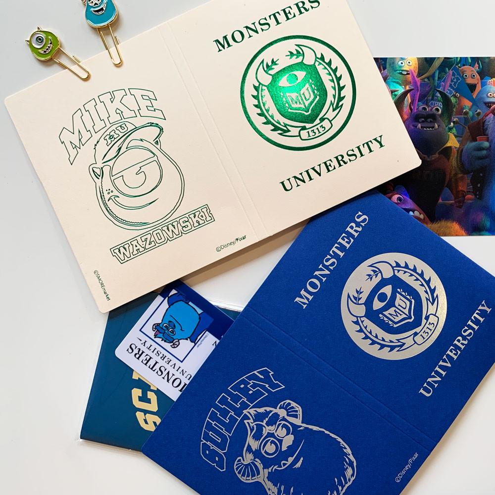 [디즈니 정식] 몬스터 대학교 설리 마이크 여권케이스 2종 F01