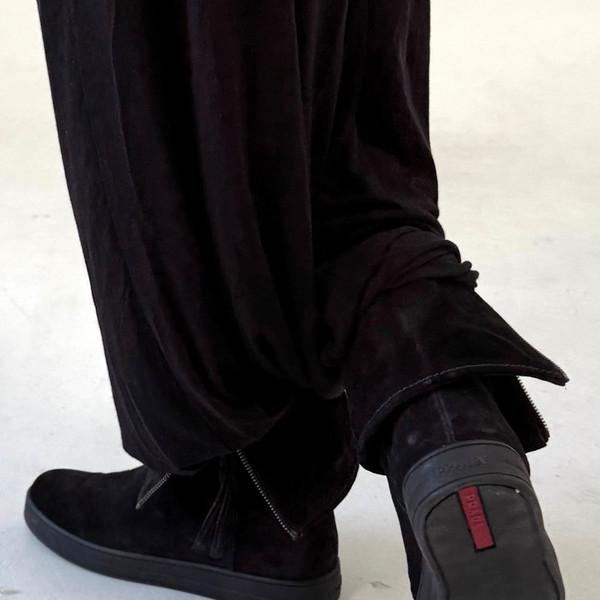 Prada Sport Suede Zipper-Trimmed Boots
