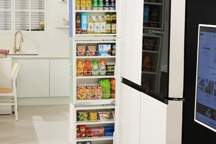 비스포크 슬라이딩 틈새수납장 냉장고 세탁실 김치냉장고 틈새장