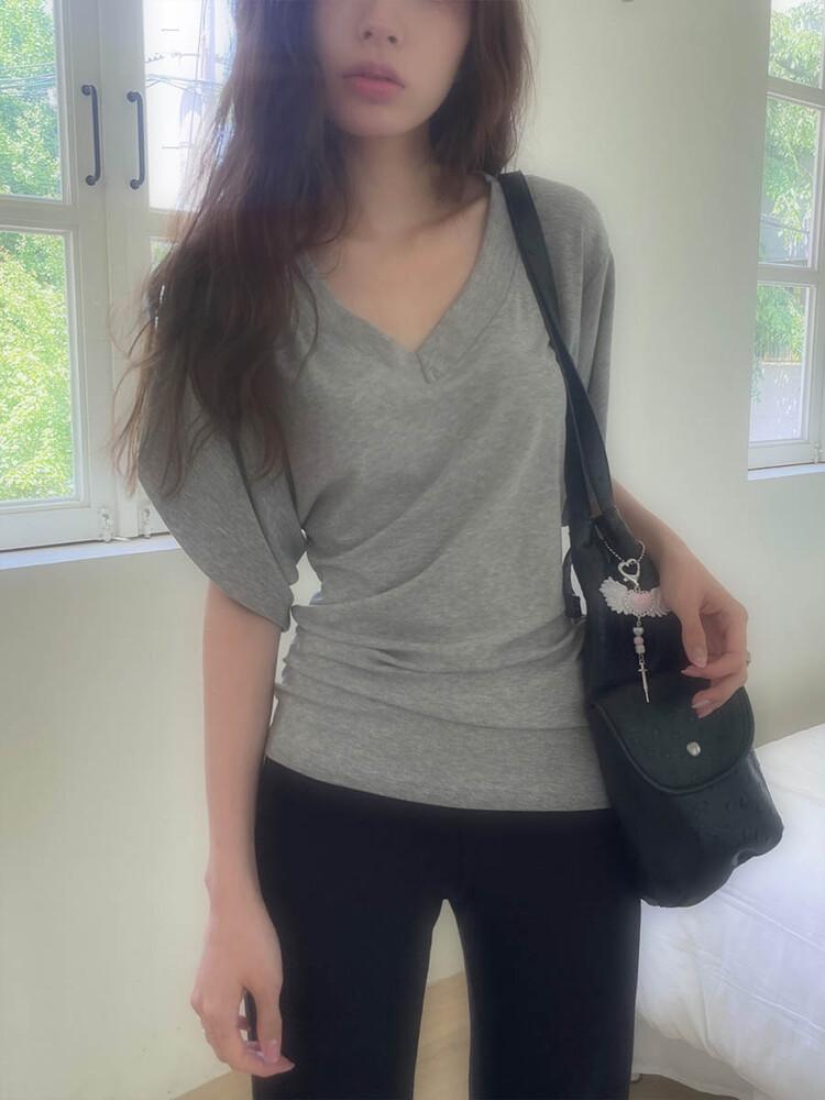 사토미라디오 V drape slim top