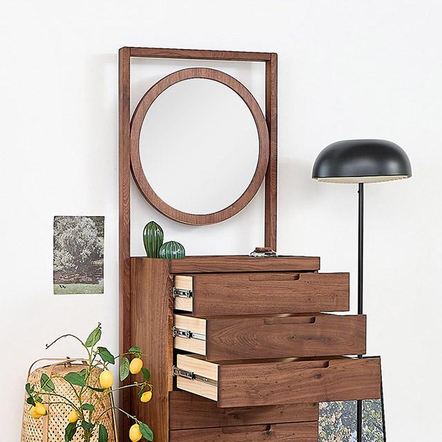 [헤리티지월넛] A형 스탠딩 수납화장대