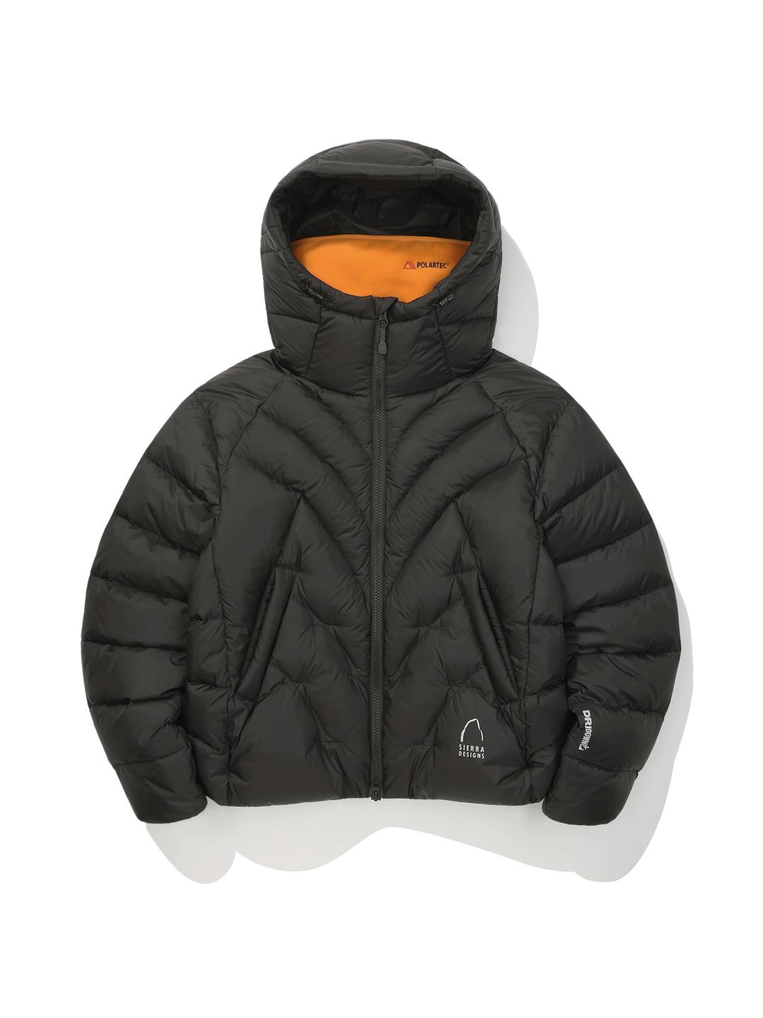 W) 칼(CAL) 구스다운 후드자켓 BLACK