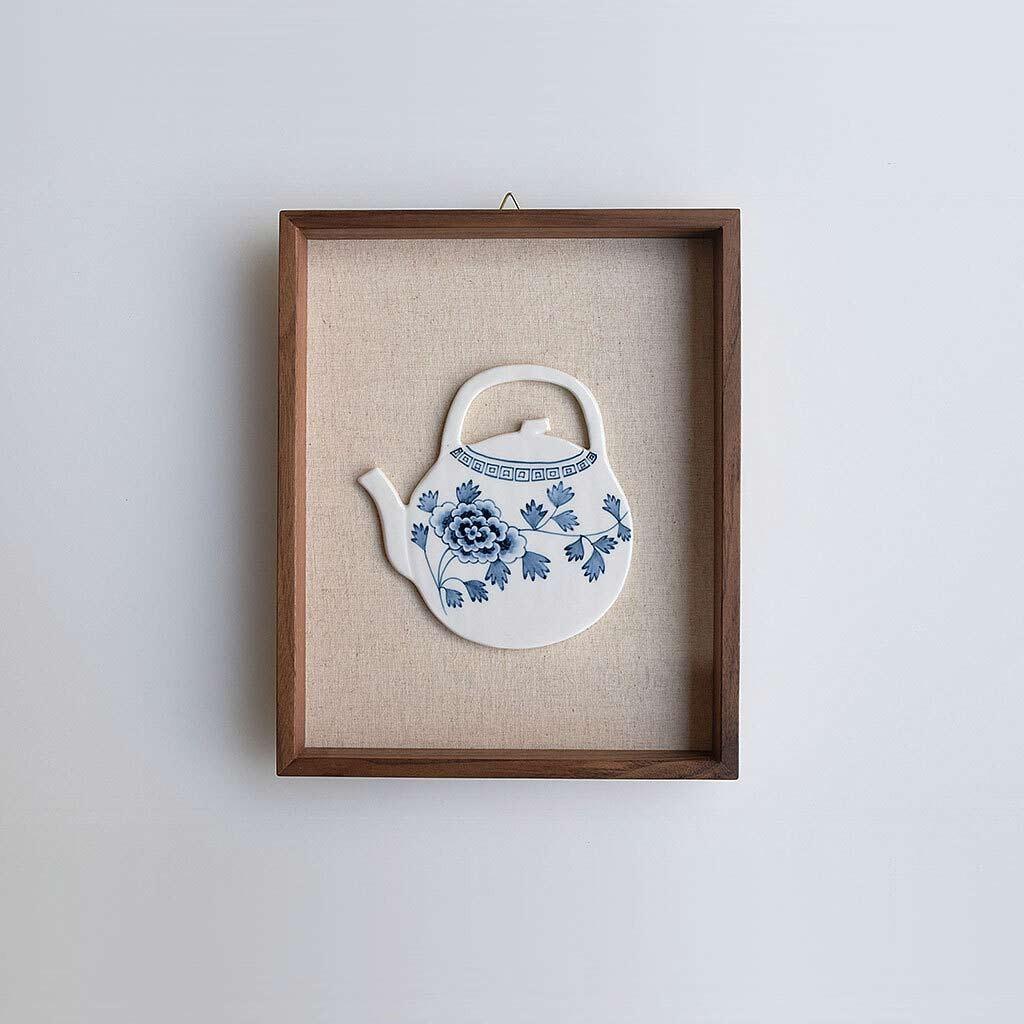희고희고 모란주전자 액자