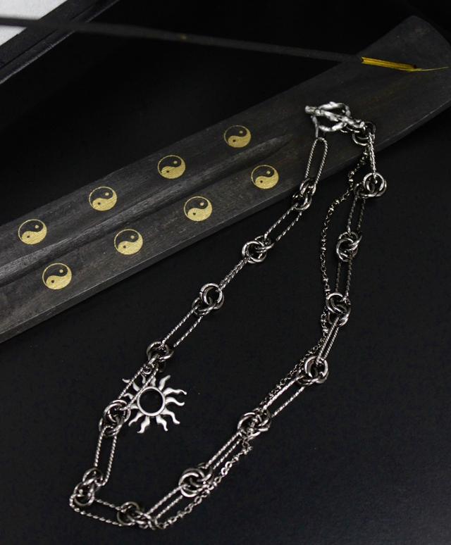 花樣年華 antique sun chain necklace (마감 변경)