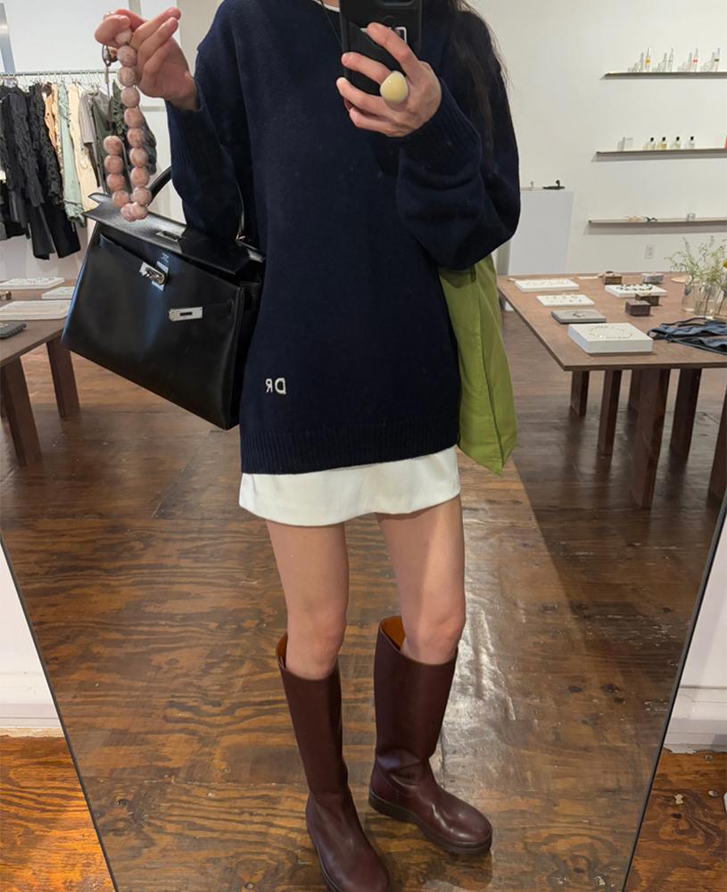 [Dearest] Mast Knit (네이비)