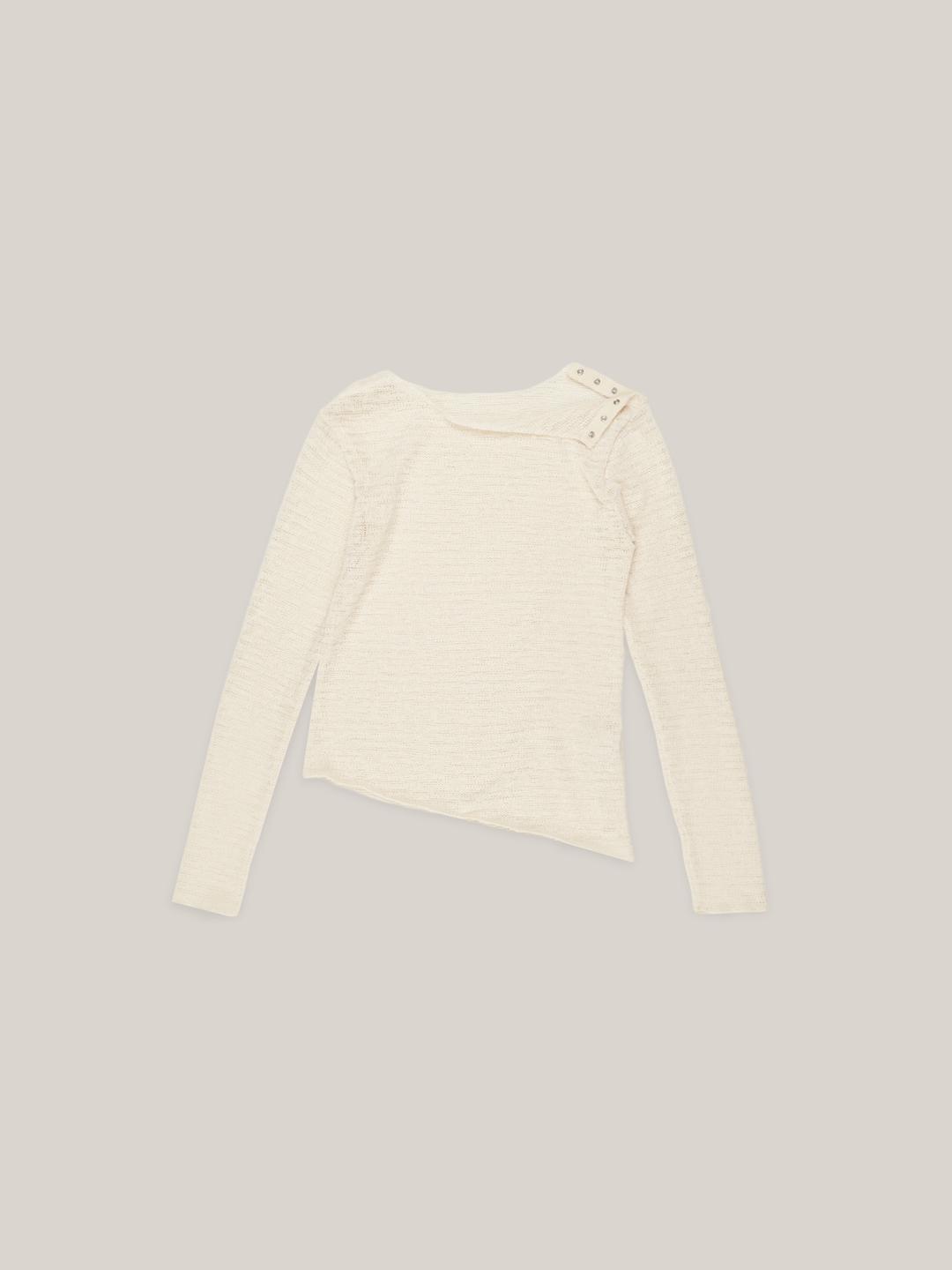 BOHEMIAN SNAP TOP  [ CREAM ]