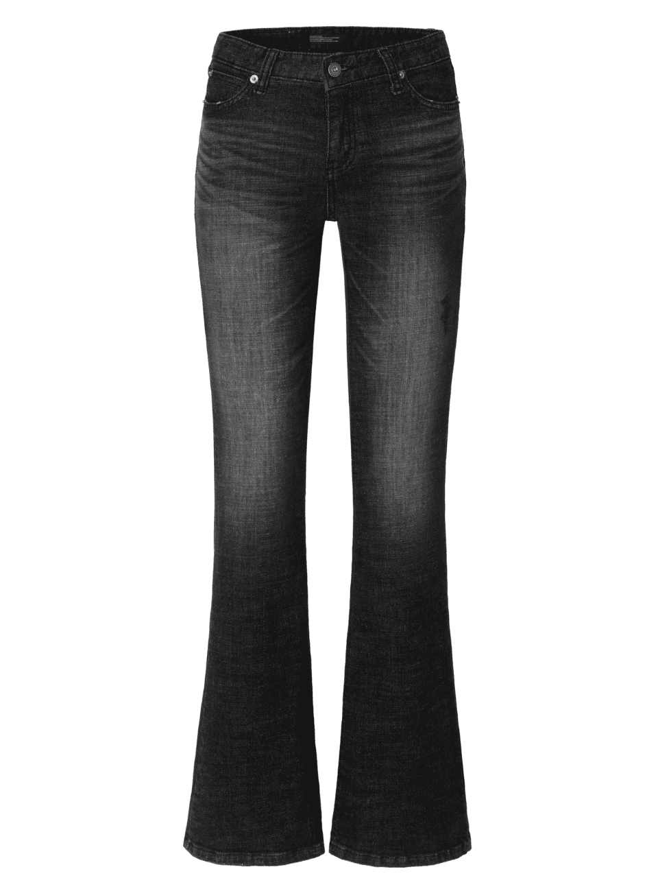 Vintage Scratch Bootcut Jeans (black)