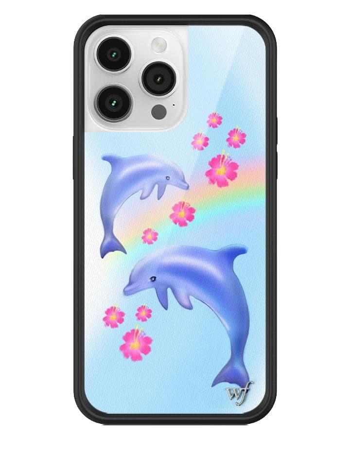Wildflower Dolphin Love iPhone Case