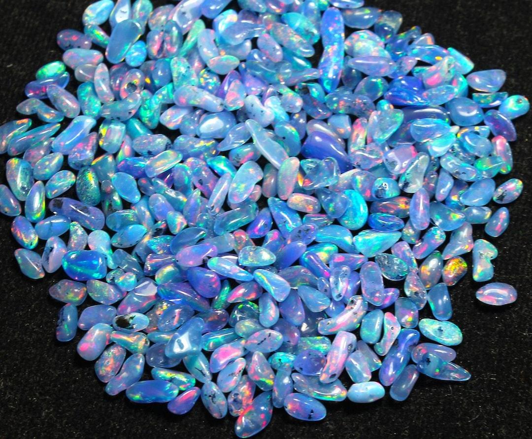 100 PCs, AAA grade Opal, Welo Opal, Opal Crystal, Purple Opal Rough, Size 3-7mm, Natural Ethiopian Opal, AAA Polish Opal Rough,