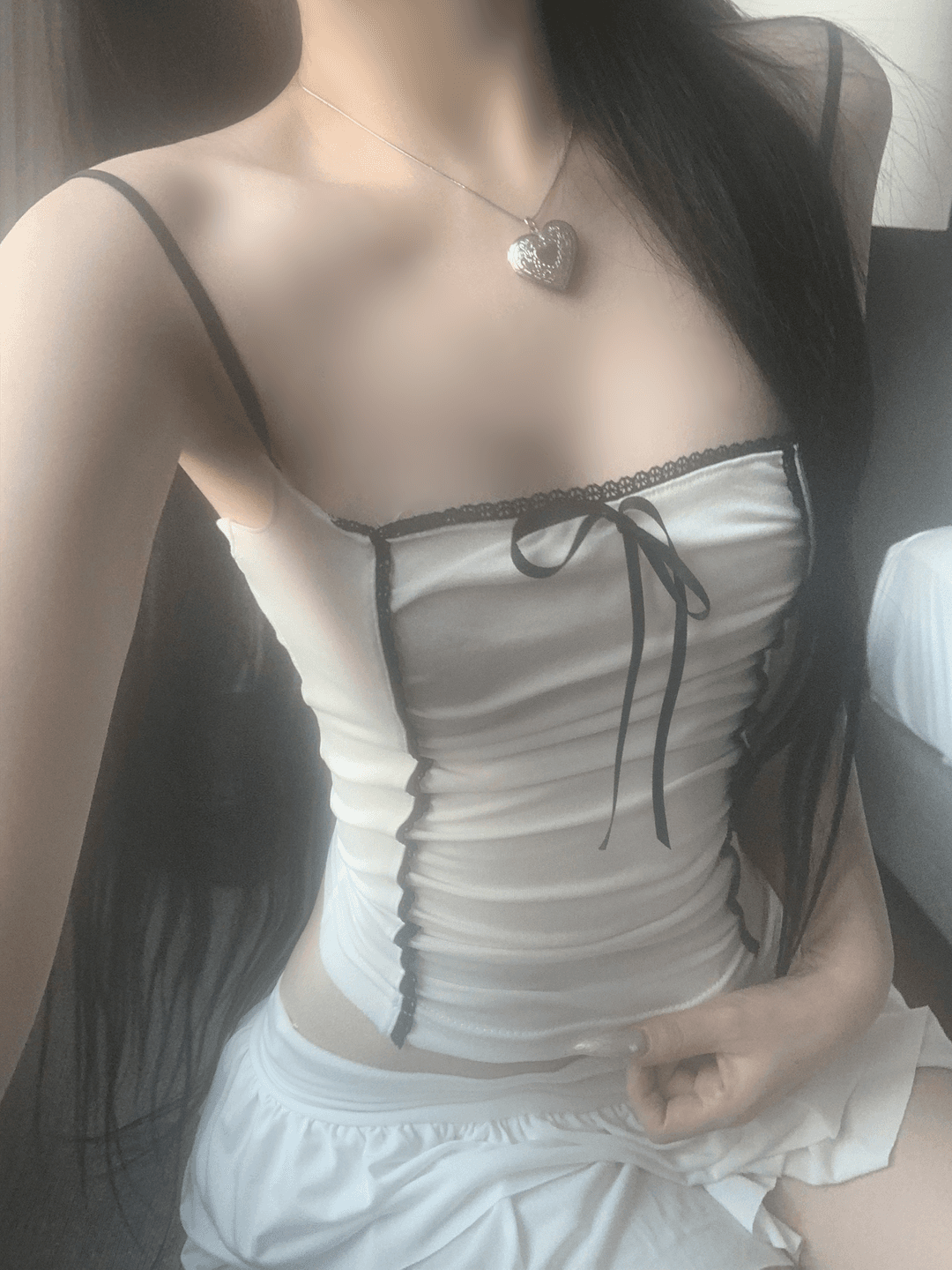 Verena Ribbon Lace Top (white)