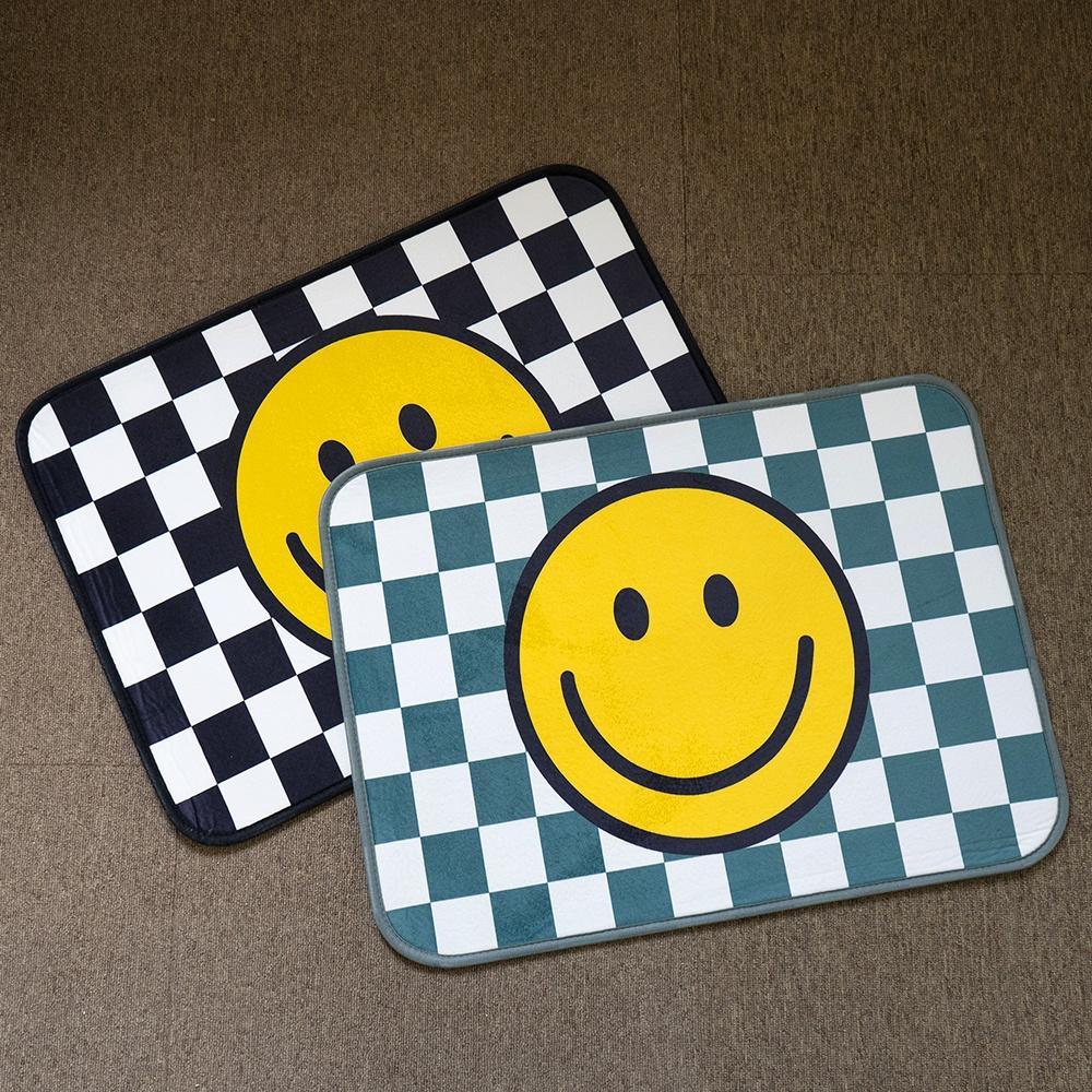 물세탁가능한 스마일 체커보드 발매트 현관매트 (2 color)