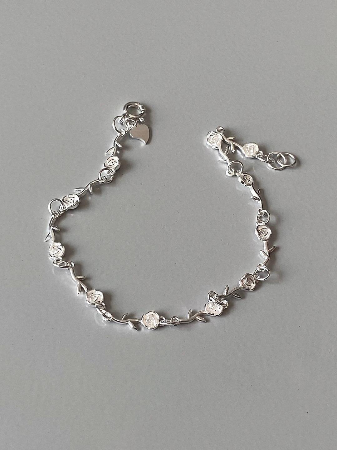 (925silver) Rose garden bracelet