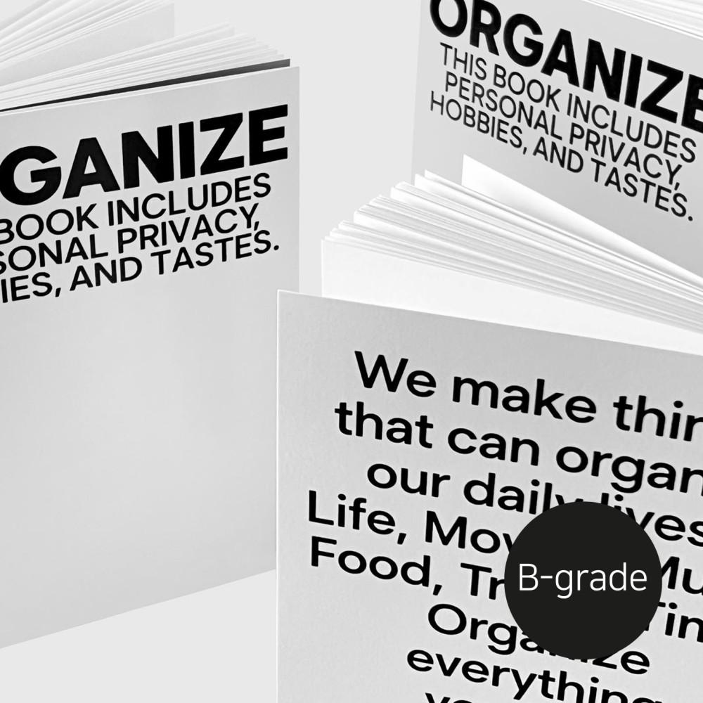 (B-grade) organize diary light gray 만년 6개월 다이어리