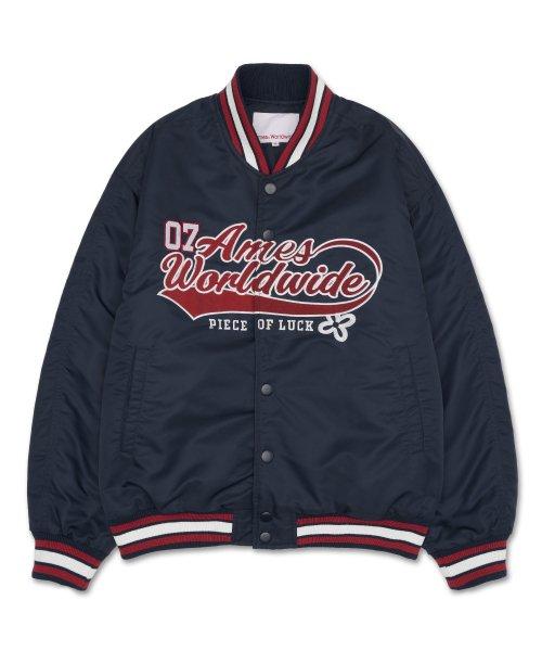 NYLON STADIUM JACKET NAVY (AM2DFUJ240A)