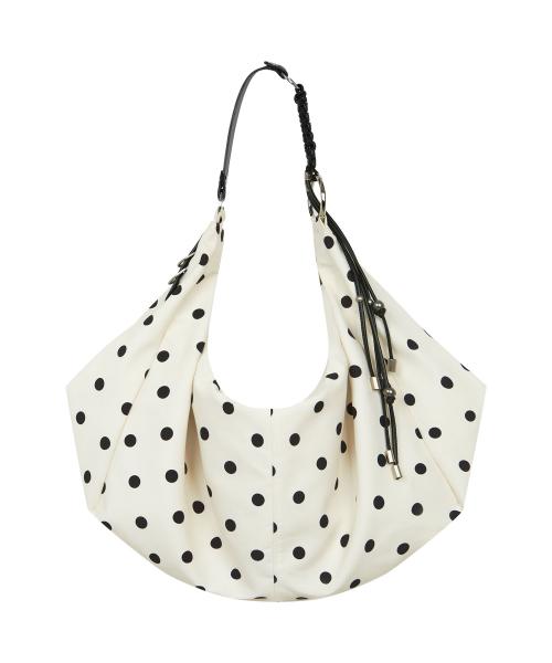 Braided Dot Shoulder Bag (IVORY)