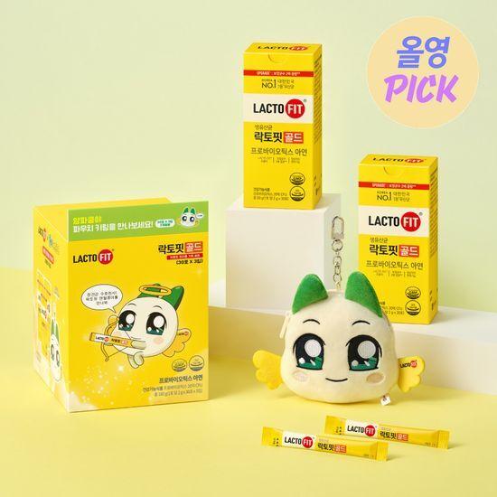 [9월 올영픽/파우치키링증정] 락토핏 골드 90포 양파쿵야 콜라보 기획 (90일분)