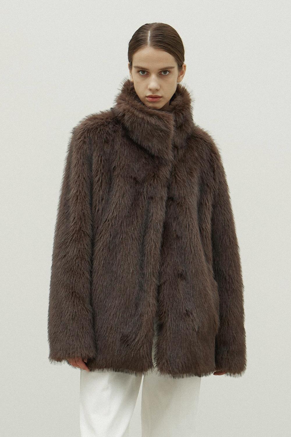 [4차 1/23 예약배송] Bush fur jacket _brown