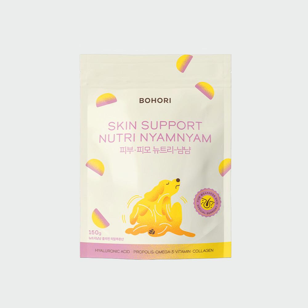 보호리 피부 피모 뉴트리냠냠 1개 150g 강아지 발사탕 가려움 건조 모질 습진 염증 영양제