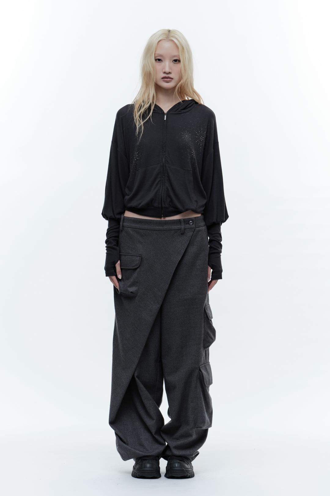 WRAP CARGO PANTS GRAY