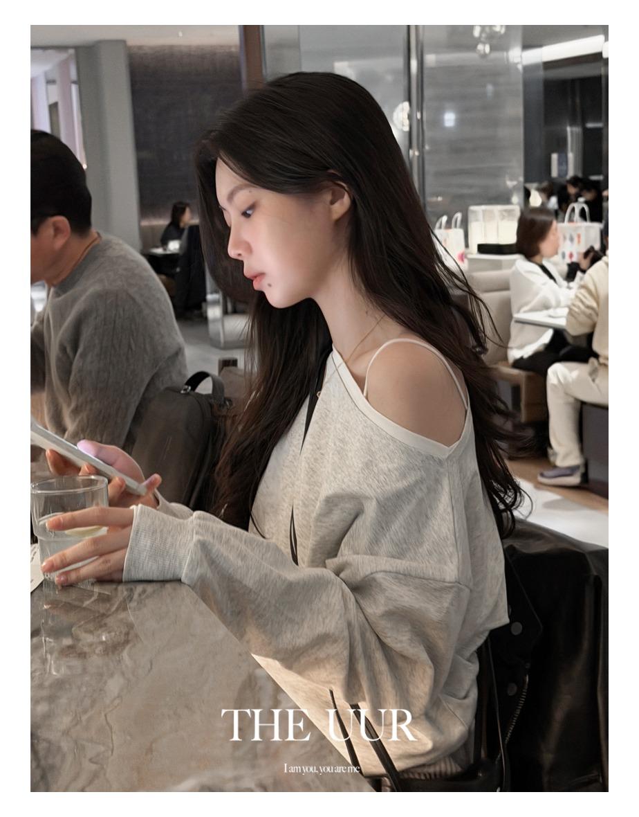 [3/13 순차출고] uur pici wearable sweatshirts [white-melange]