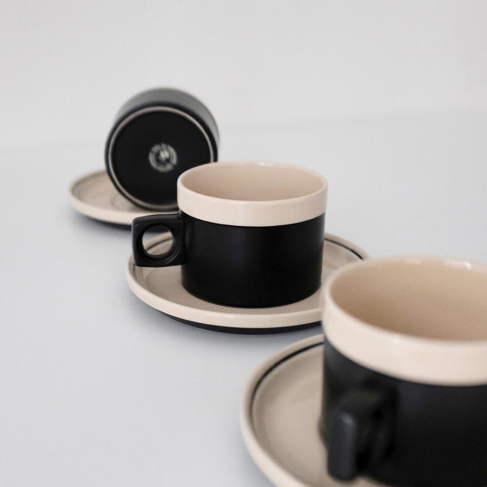 [빈티지] 혼시 흑단 찻잔 컵앤소서 hornsea ebony cup&saucer 80's