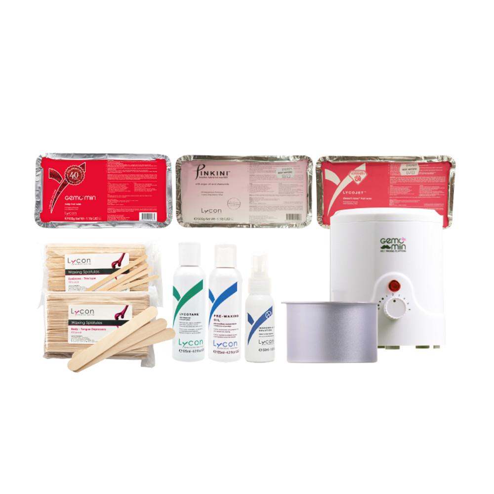 [라이콘] 페이스왁싱 브라질리언왁싱 셀프왁싱 500g 하드왁스 세트 (인그로운 X-IT 솔루션 15ml 무료증정)
