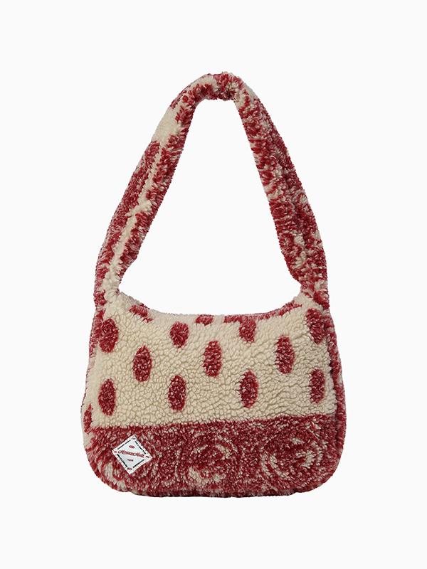 MNS Fluffy Track Shoulder Bag_Red