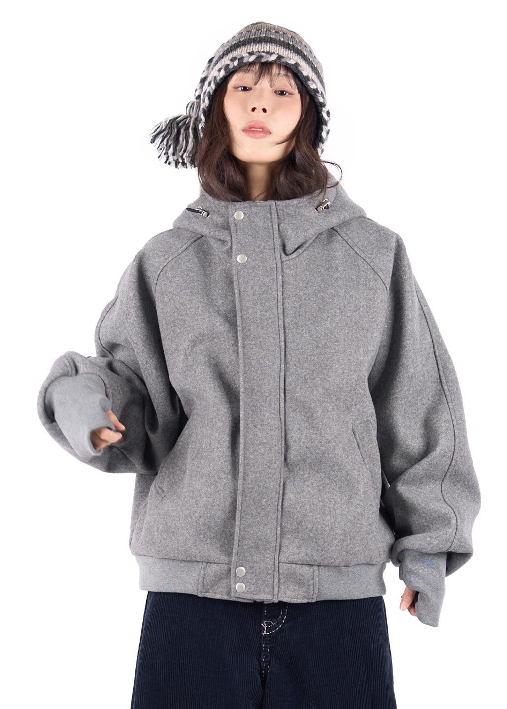 릿킴 WOOL HOOD WARMER BLOUSON