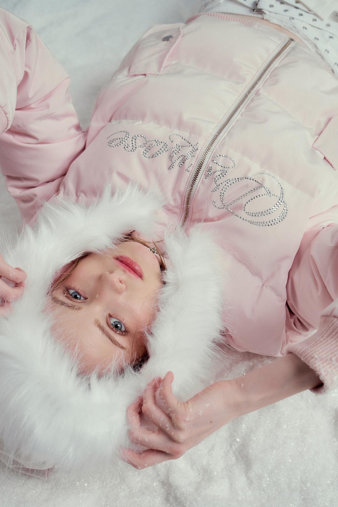 CANDY TRIMMED DUCK DOWN JK (PINK)