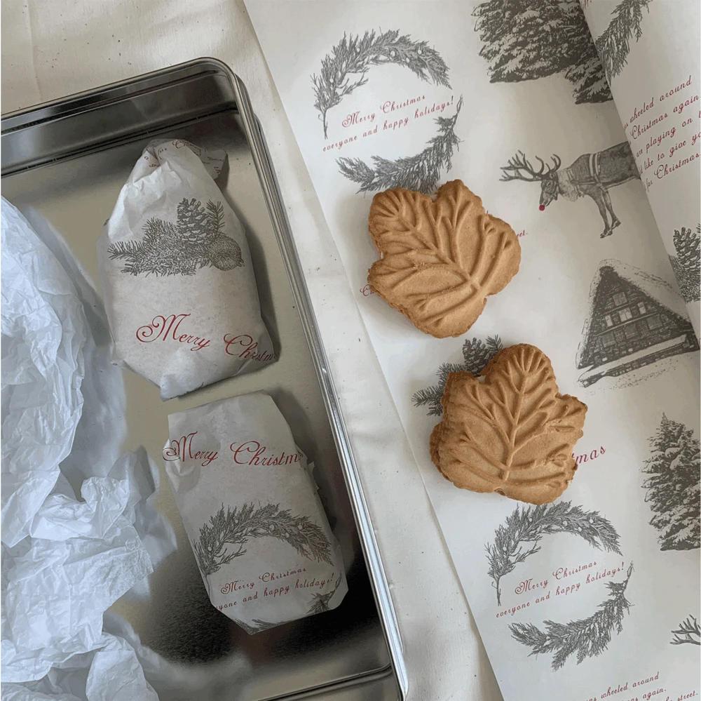CW01 크리스마스 스케치 노루지 포장지