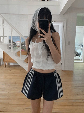 소와 레이스 밴딩 팬츠