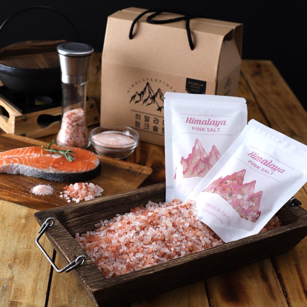 히말라야 핑크솔트 선물세트 솔트 5팩+스텐그라인더 명절 추석 선물셋트 답례품