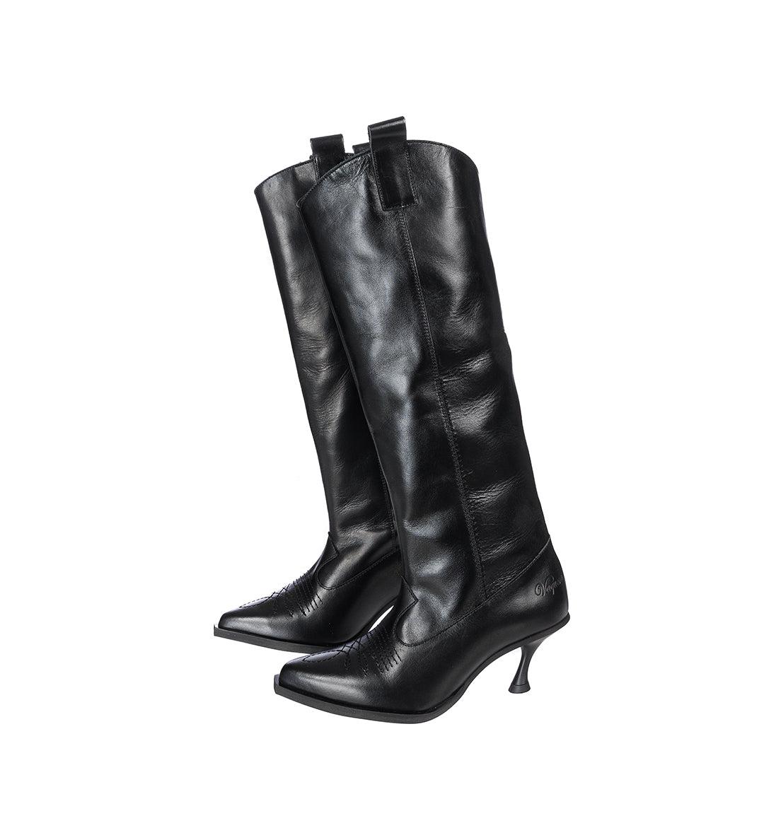 KITTEN COWGIRL BOOTS BLACK - 38