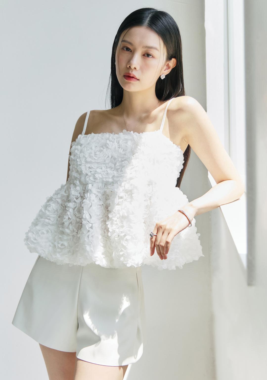 2nd) Rose Bustier Top