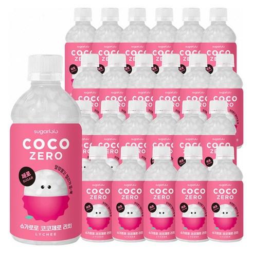 슈가로로 코코제로 리치, 340ml, 24개 - 음료 | 쿠팡