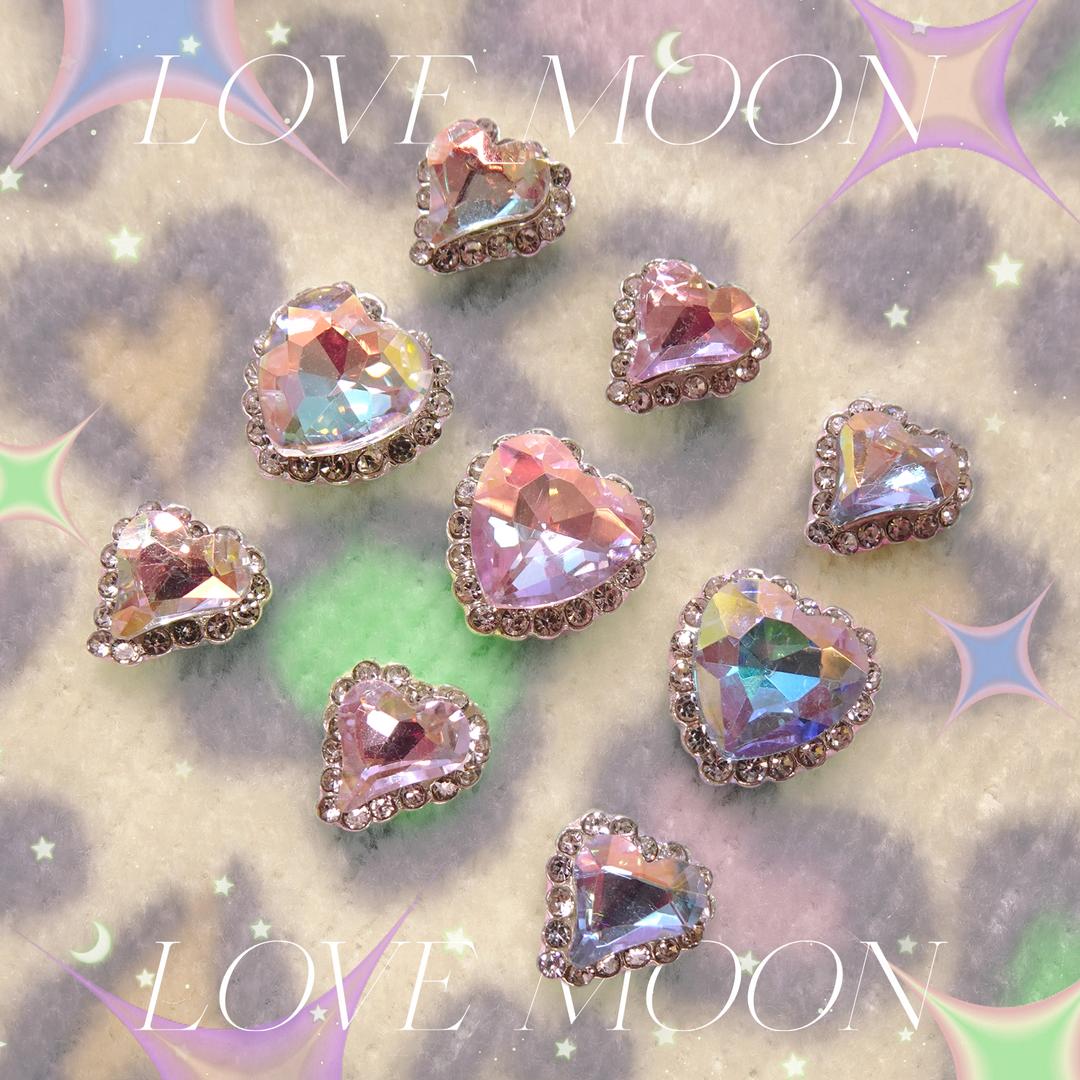 갸루 𝚐𝚒𝚛𝚕 _ 오로라 하트 다이야 스톤 3컬러