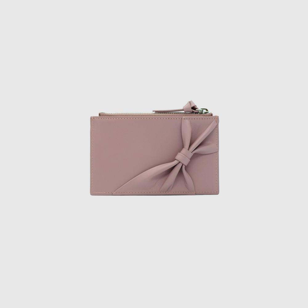BOW CARDWALLET_DUSTY ROSE/ 보우 카드지갑