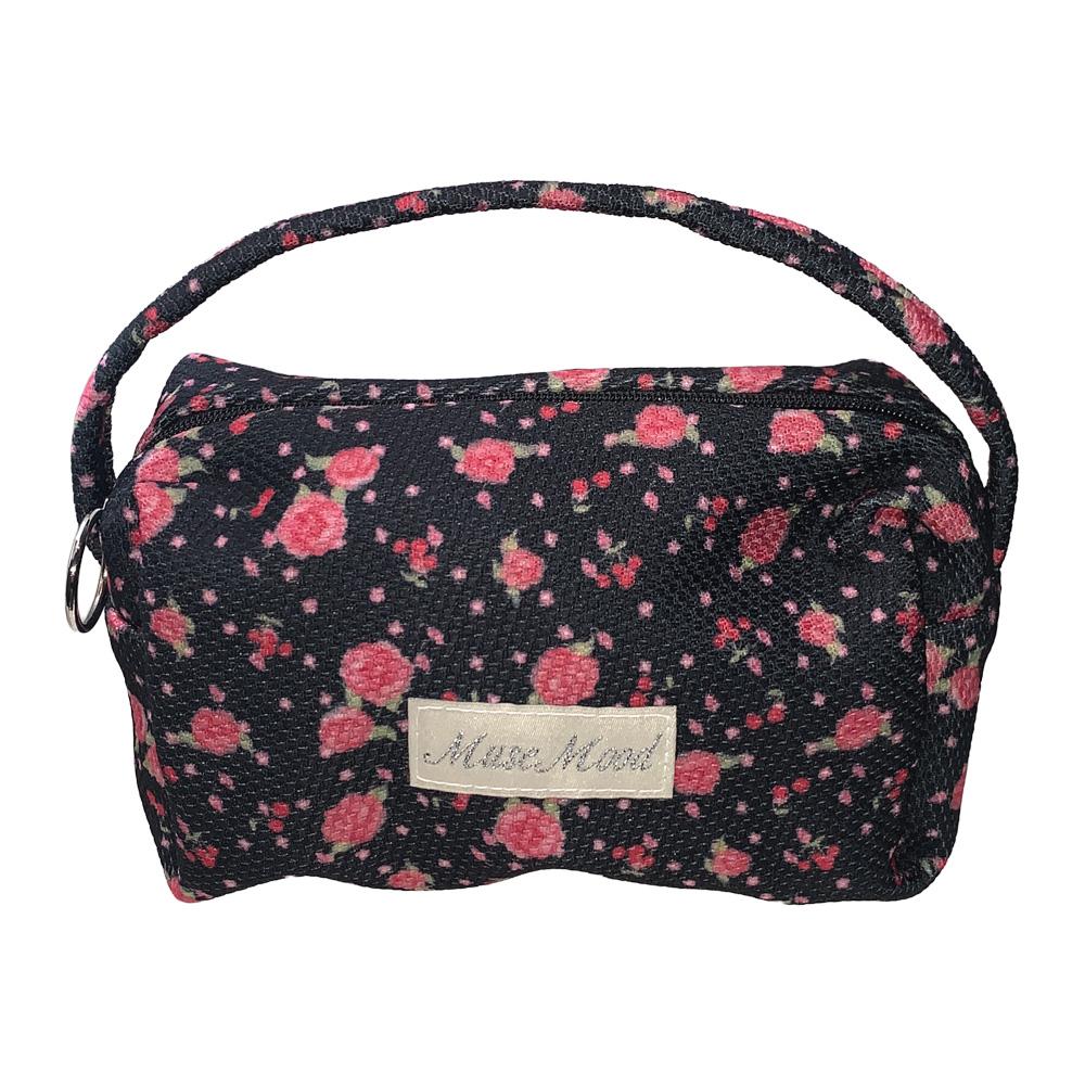 black cherry & rose hand bag pouch (핸드파우치백)