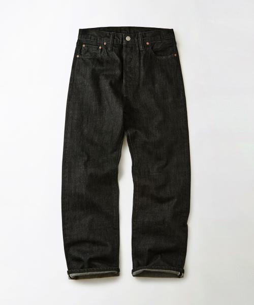 40S SELVEDGE STRAIGHT PANTS_BLACK