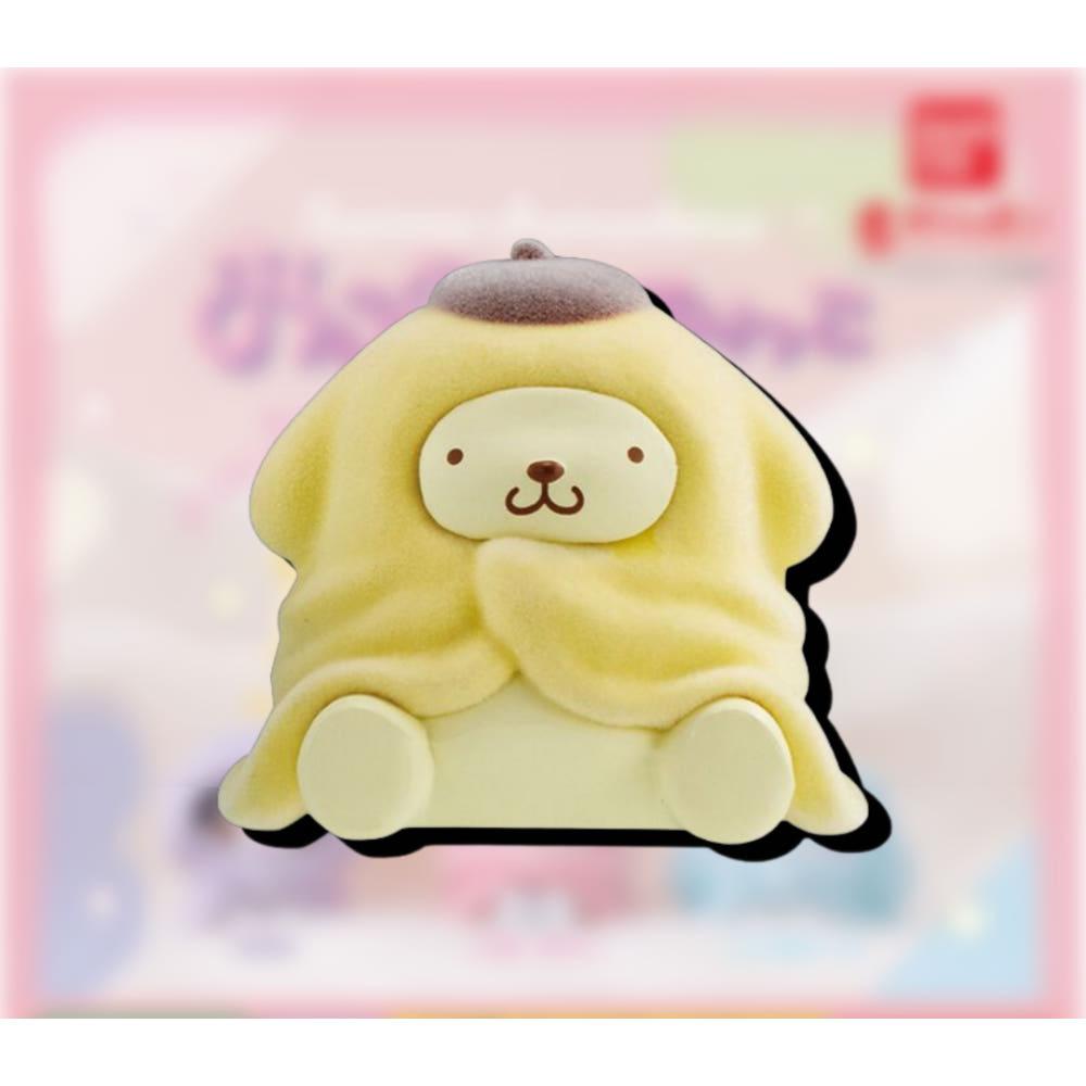 반다이 산리오 이불 덮은 친구들 가챠 캡슐토이 폼폼푸린