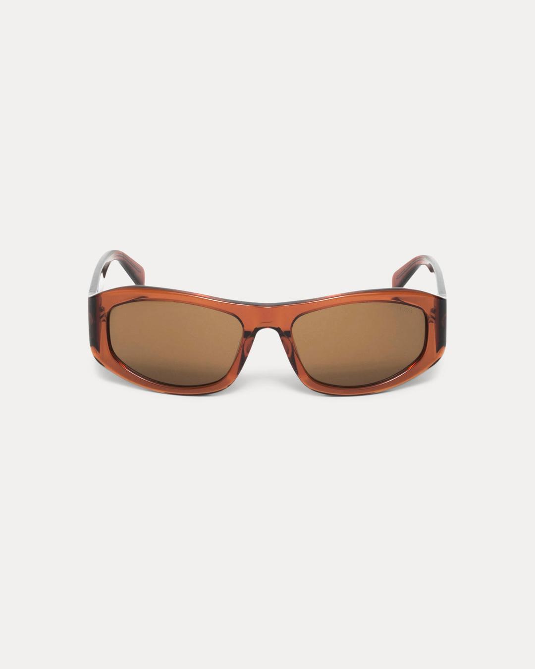 LANDON SUNGLASSES - Dark Brick/Brown Lens / ONE SIZE