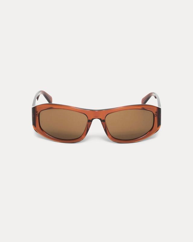 LANDON SUNGLASSES - Dark Brick/Brown Lens / ONE SIZE
