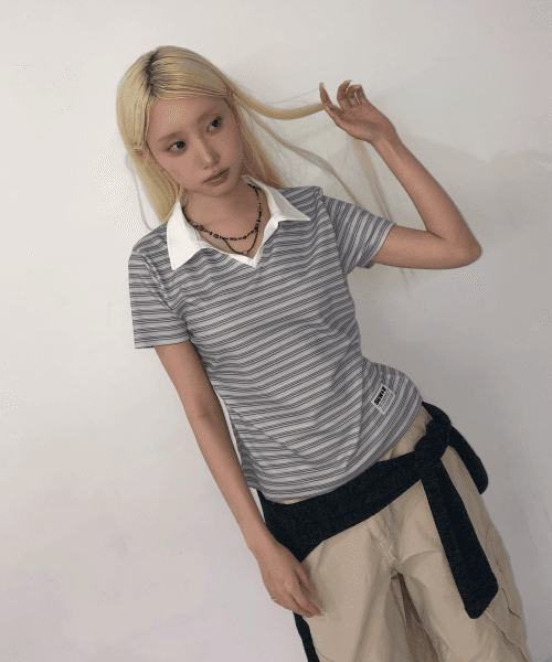 소프트 세미크롭 카라티 [솔트 그레이]