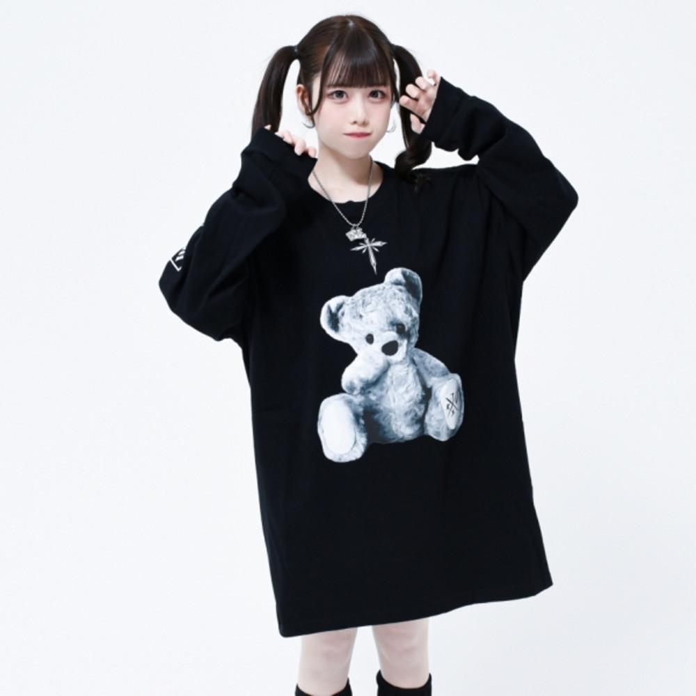 트라바스도쿄 티셔츠 FURRY BEAR 롱 T