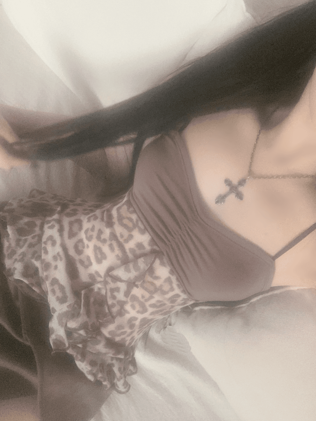 Rayz Leopard Long Lace Top (brown)